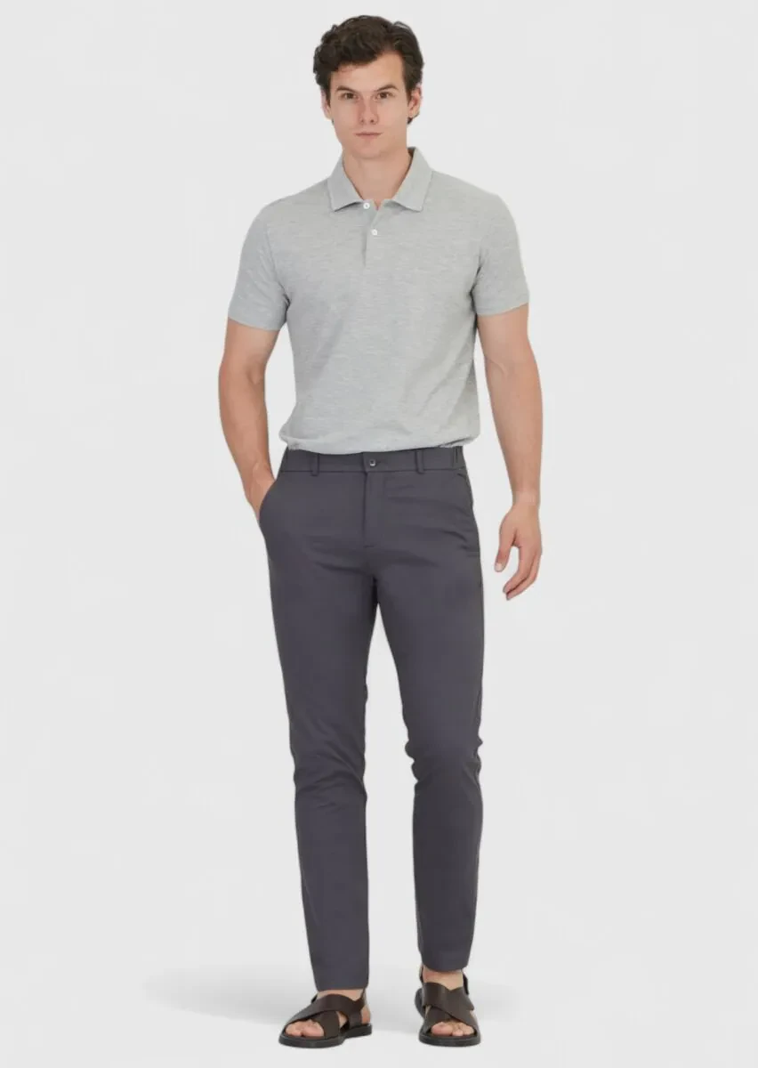 Hard Coal Weaving Jogging Fit Casual Cotton Blended Trousers - 1