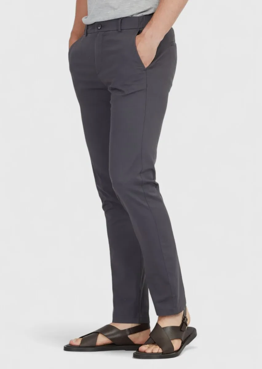 Hard Coal Weaving Jogging Fit Casual Cotton Blended Trousers - 3