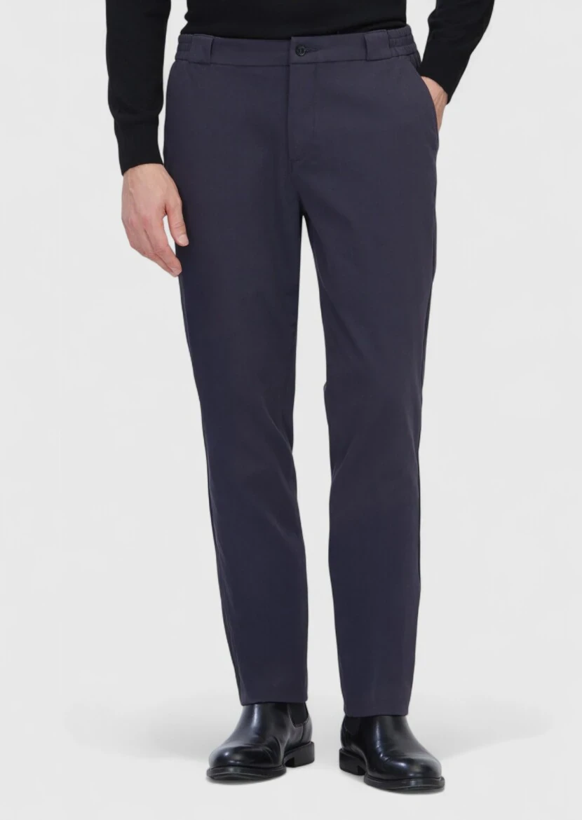 Hard Coal Weaving Jogging Fit Casual Cotton Blended Trousers - RAMSEY