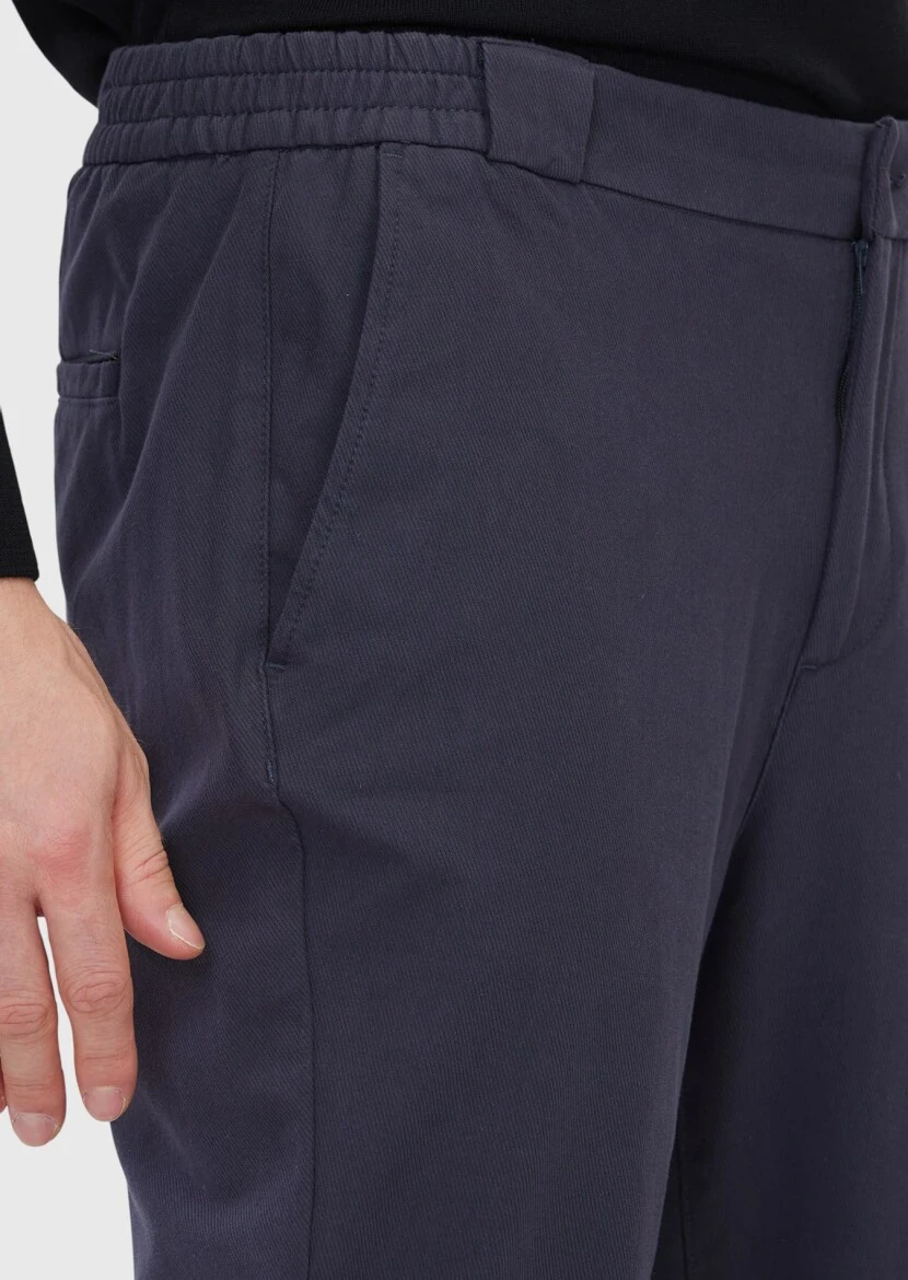 Hard Coal Weaving Jogging Fit Casual Cotton Blended Trousers - 3