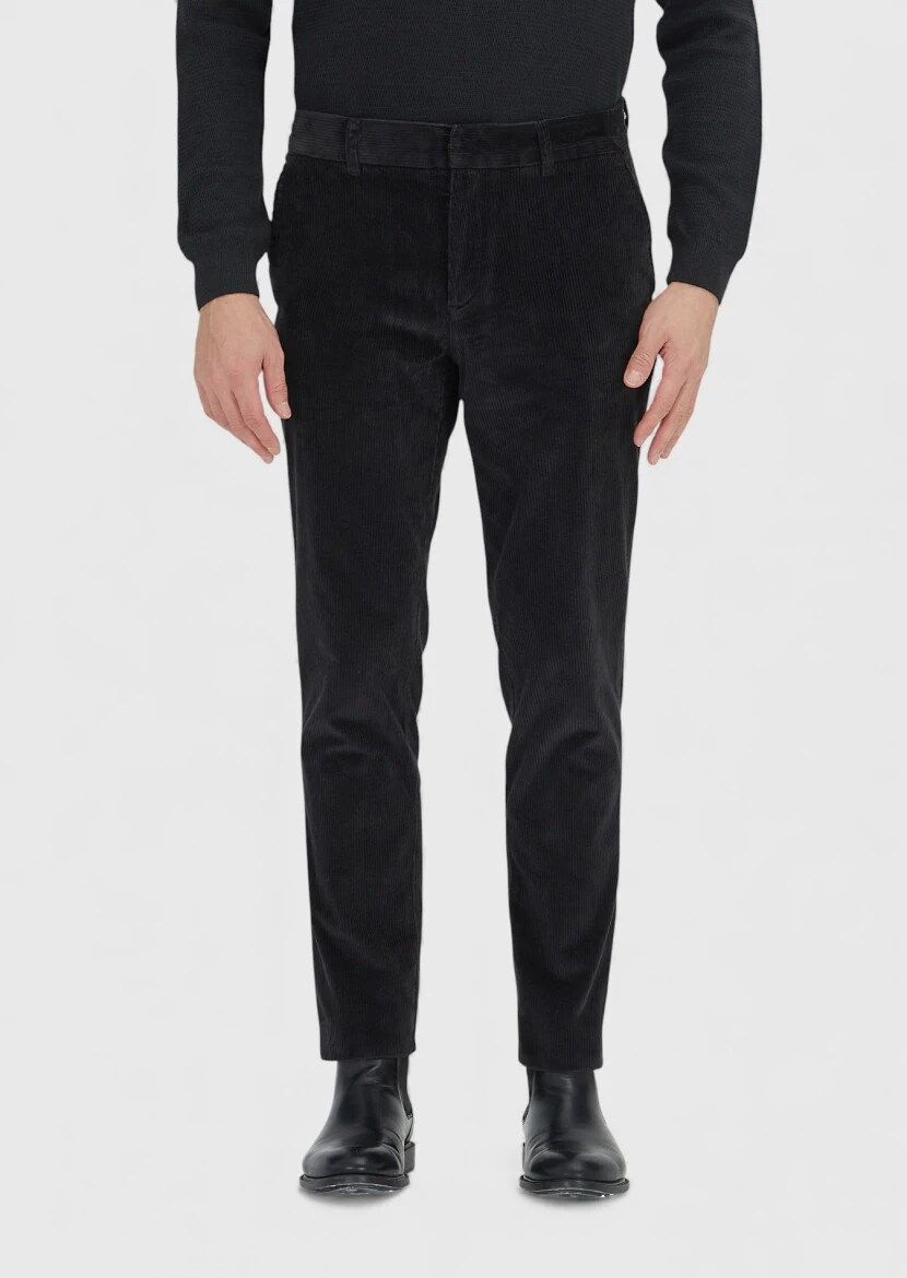 Hard Coal Weaving Jogging Fit Casual Cotton Blended Trousers - RAMSEY