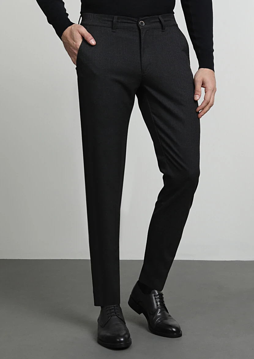 Hard Coal Weaving Jogging Fit Casual Trousers - 3