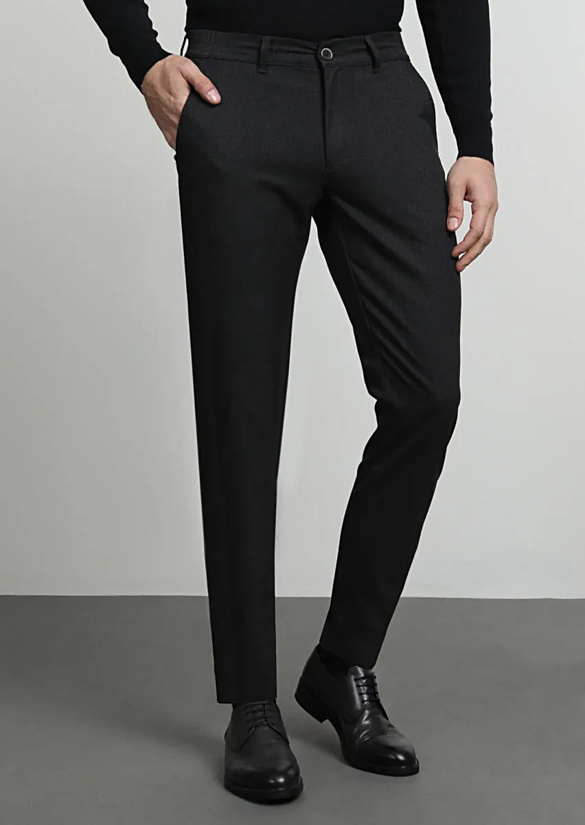 Hard Coal Weaving Jogging Fit Casual Trousers - 3