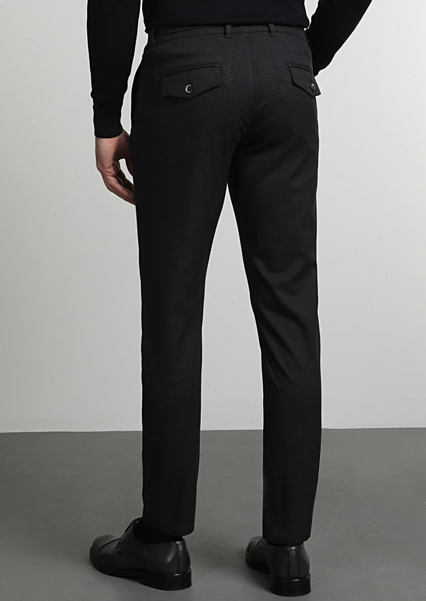 Hard Coal Weaving Jogging Fit Casual Trousers - 4