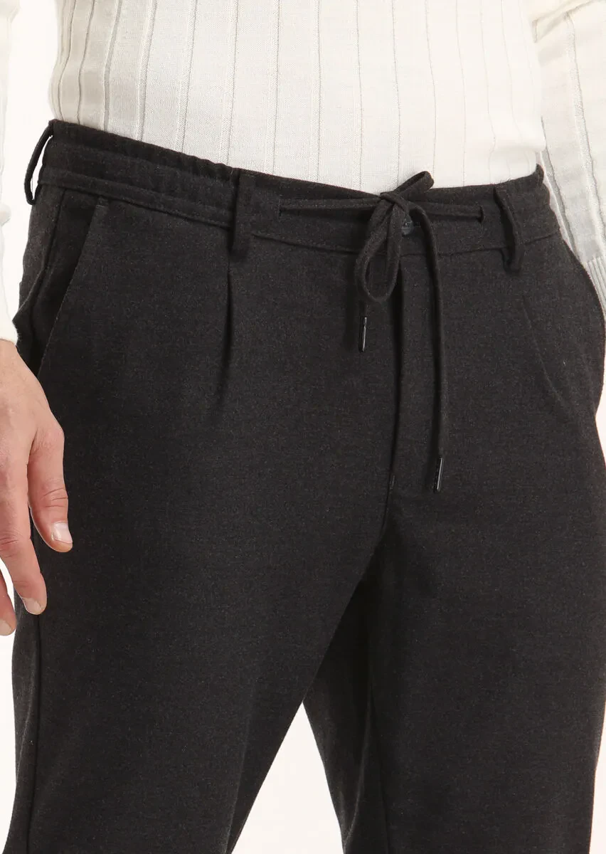 Hard Coal Weaving Jogging Fit Casual Trousers - 3