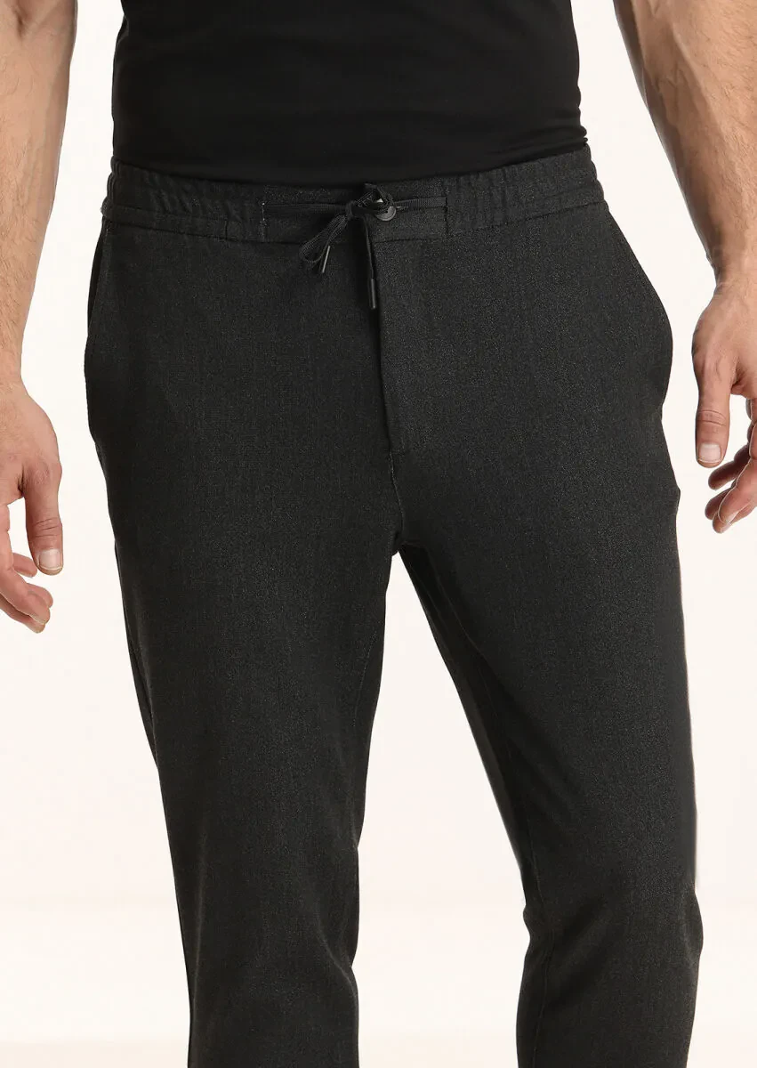 Hard Coal Weaving Jogging Fit Casual Trousers - 3