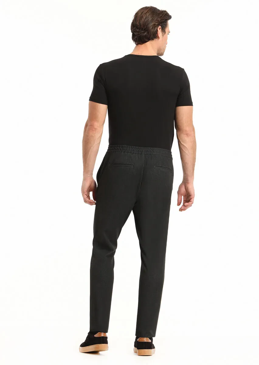 Hard Coal Weaving Jogging Fit Casual Trousers - 4