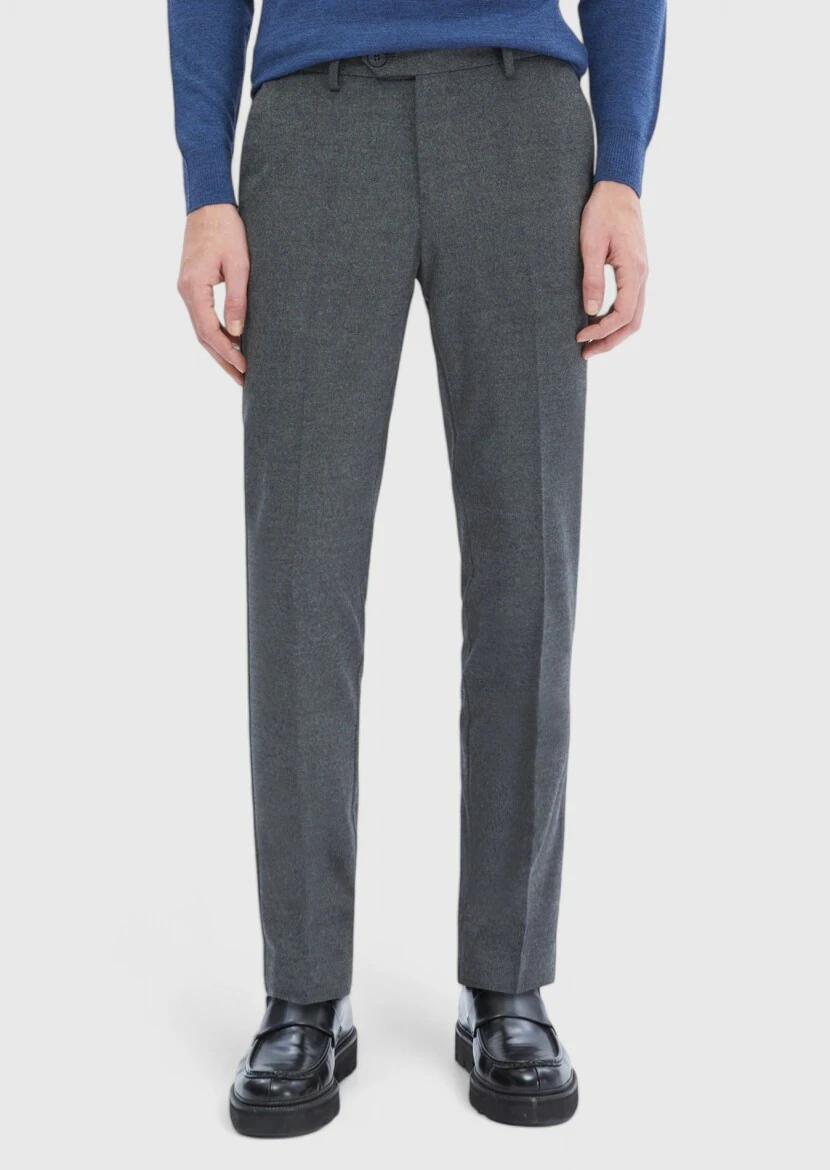 Hard Coal Weaving Slim Fit Classical Trousers 