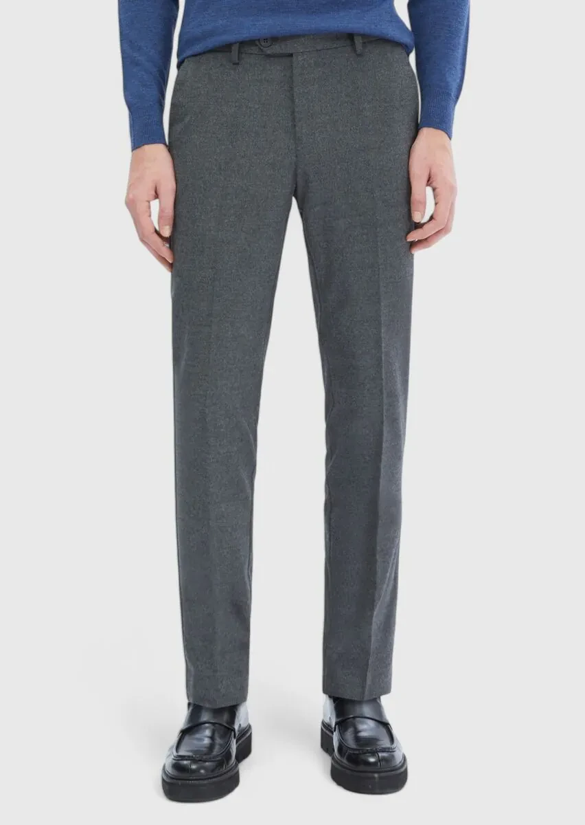 Hard Coal Weaving Slim Fit Classical Trousers - 2