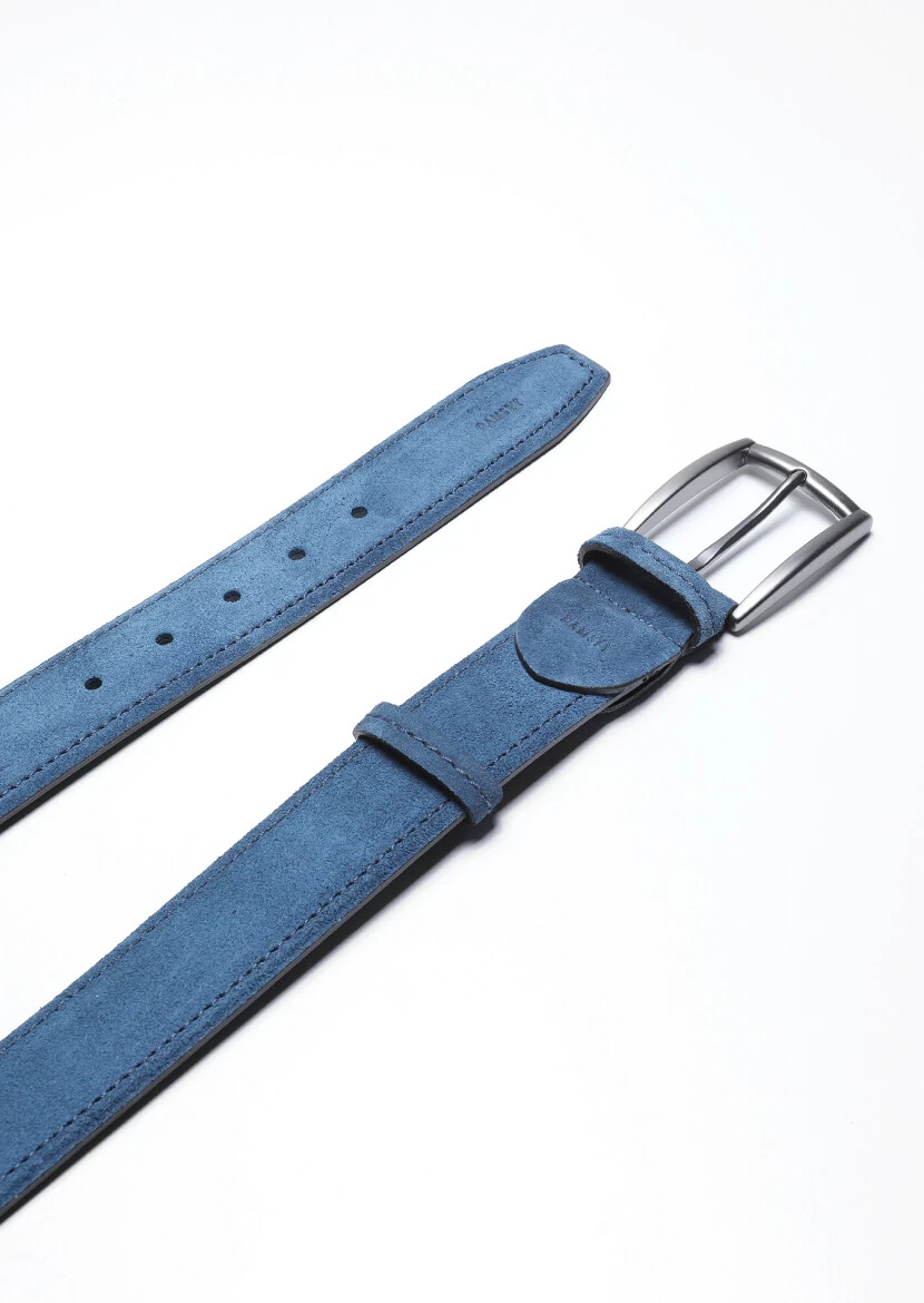 Indigo Cow Leather Belt - 1