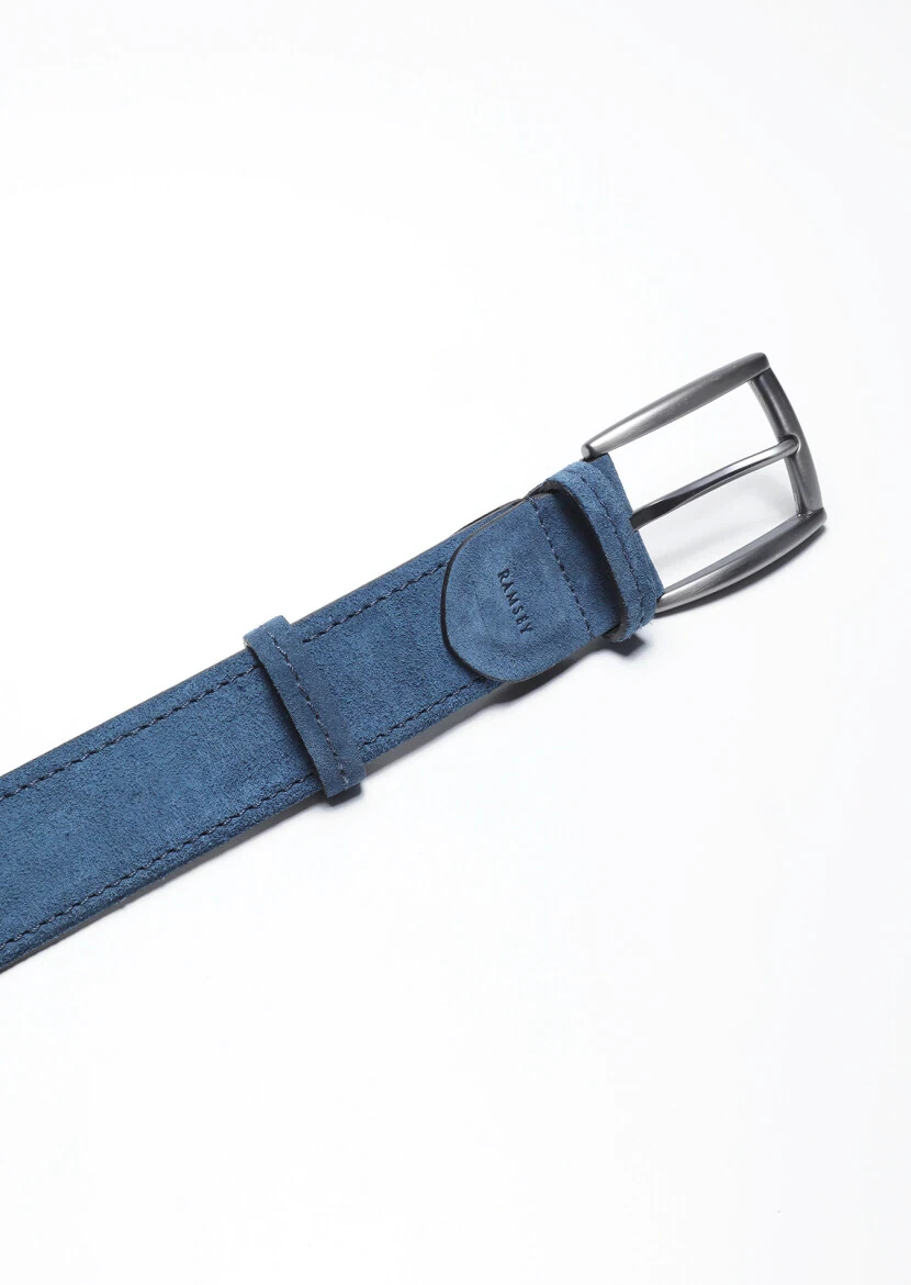 Indigo Cow Leather Belt - 2