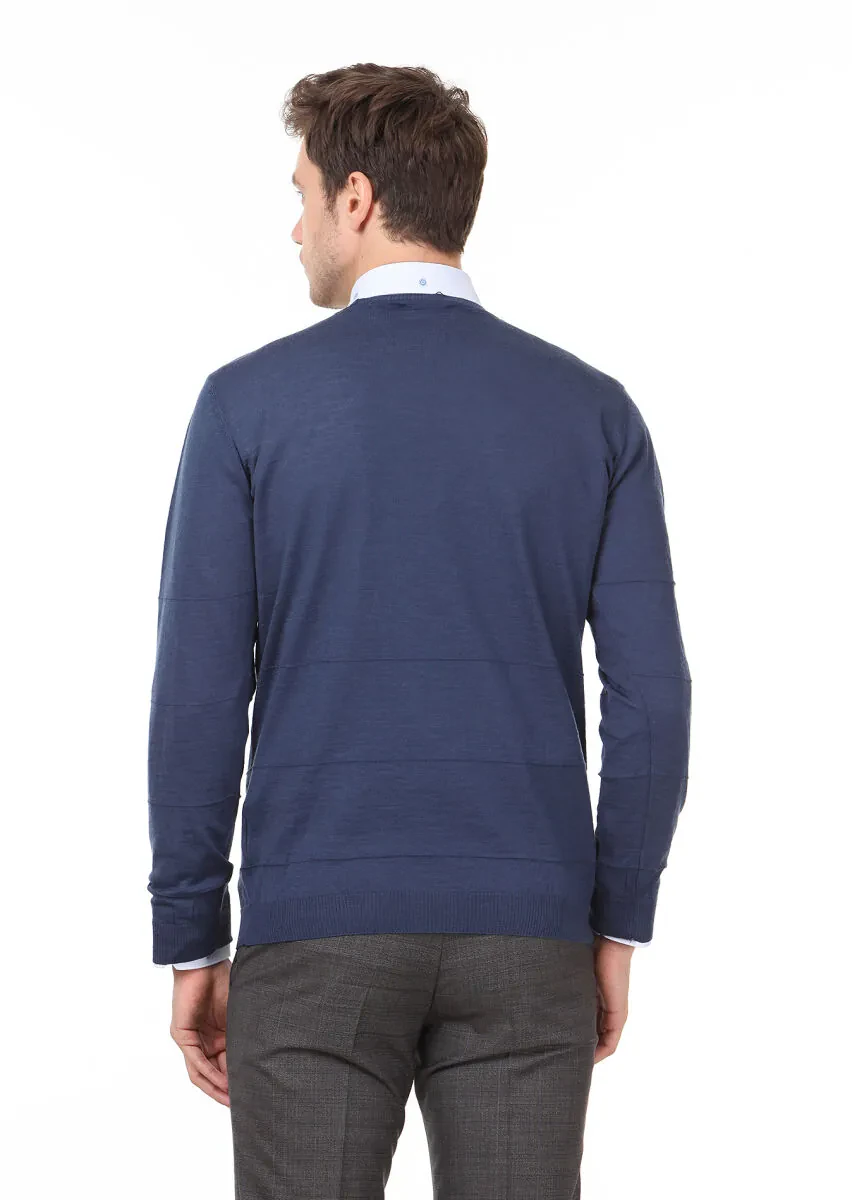 Indigo Knitwear Sweatshirt - 5