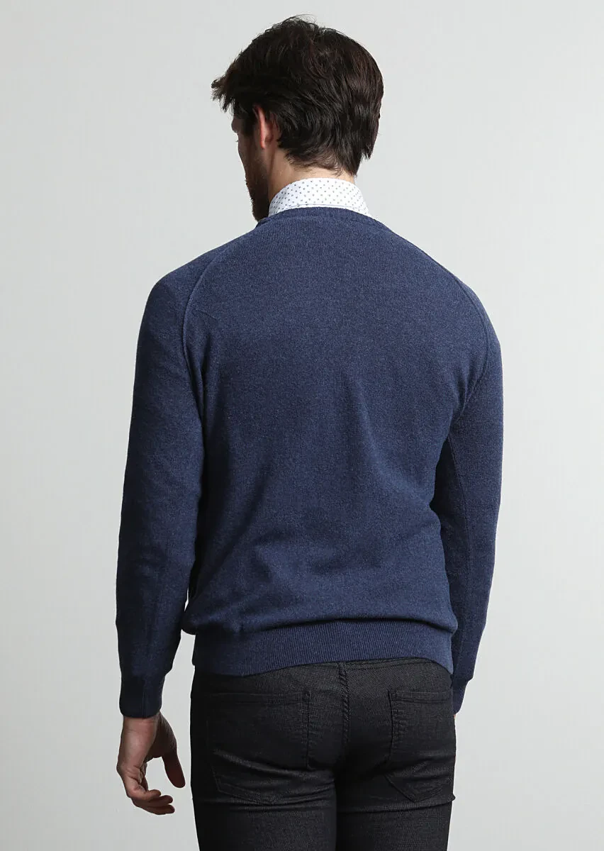 Indigo Knitwear Sweatshirt - 4
