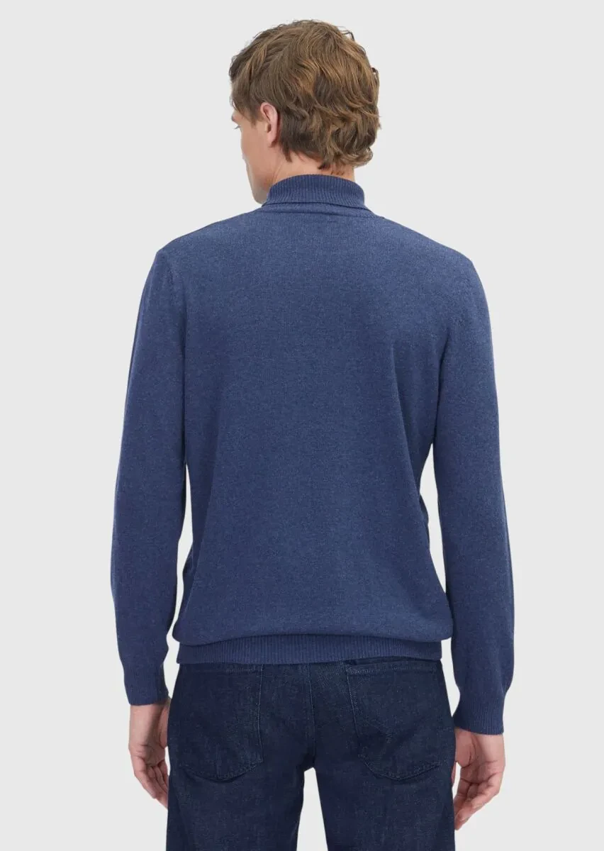 Indigo Knitwear Sweatshirt - 5