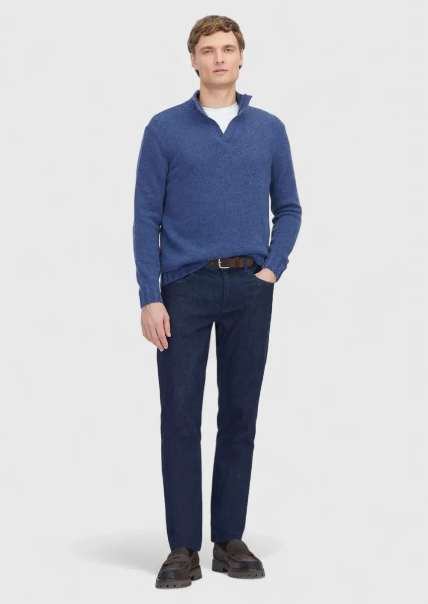 Indigo Knitwear Sweatshirt - 2