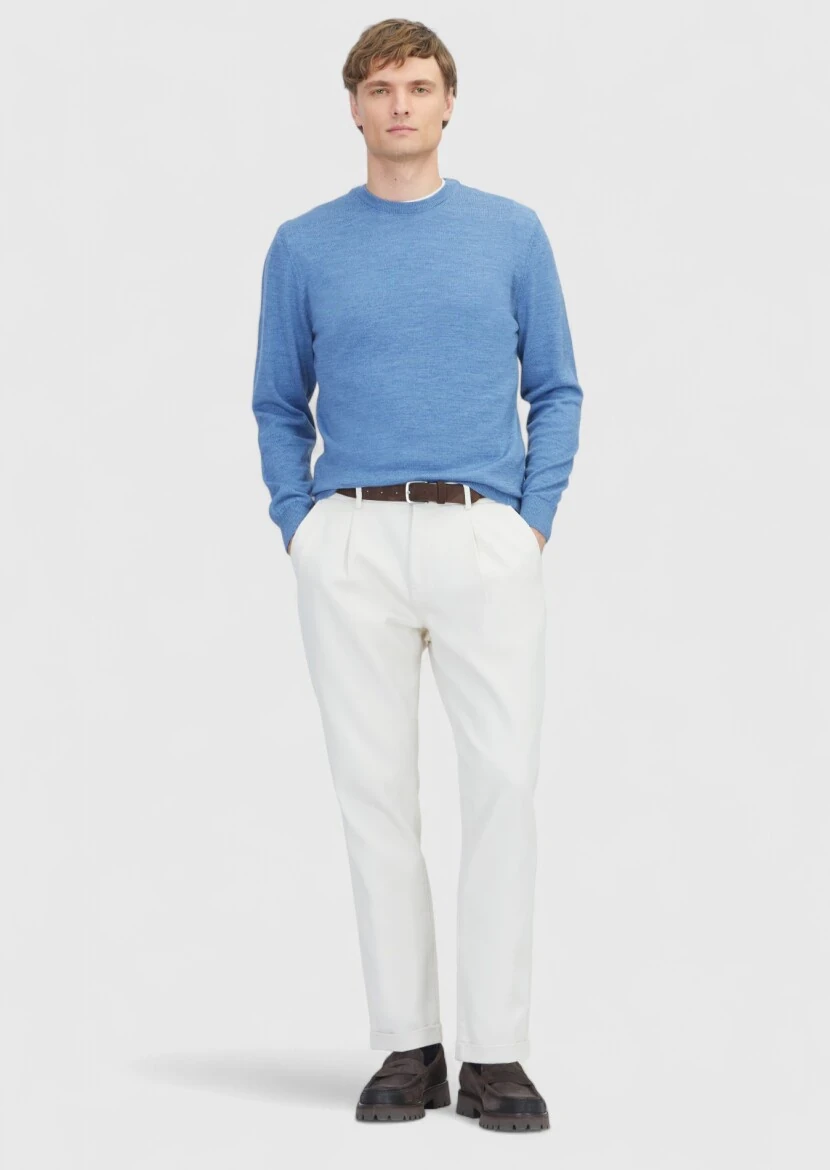 Indigo Knitwear Sweatshirt - RAMSEY