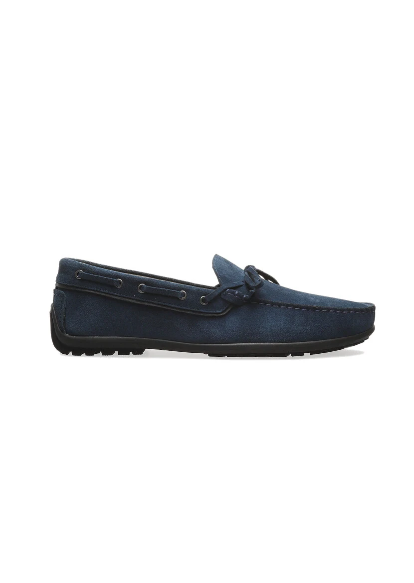 Indigo Leather Casual Loafer - 1