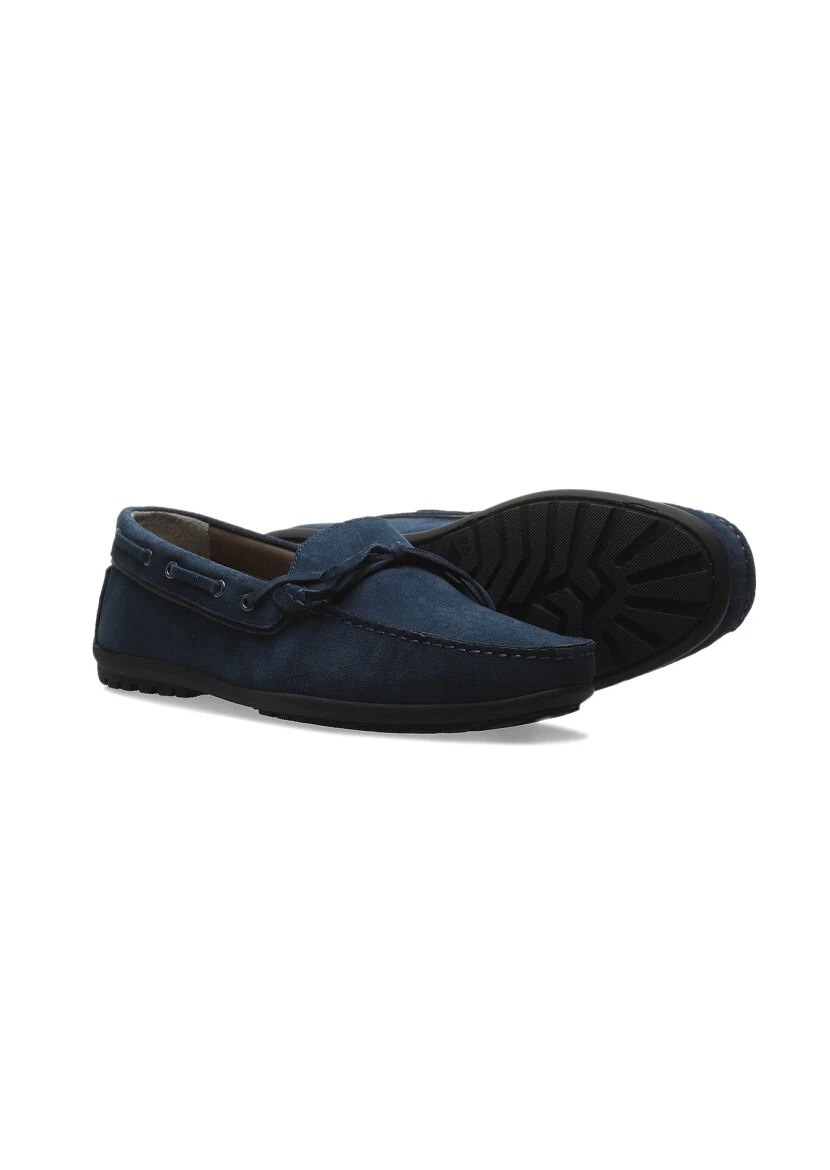 Indigo Leather Casual Loafer - 3