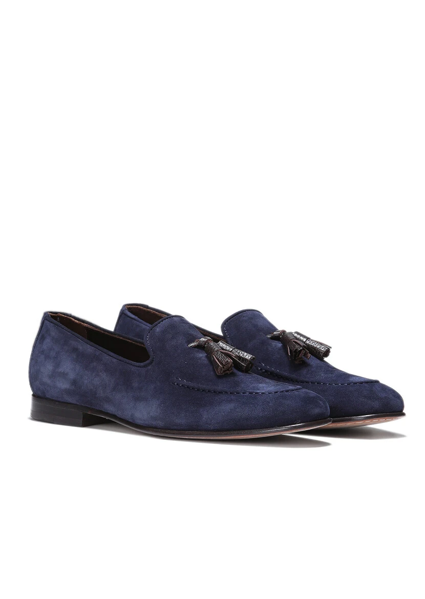 Indigo Suede Classical Loafer - 2