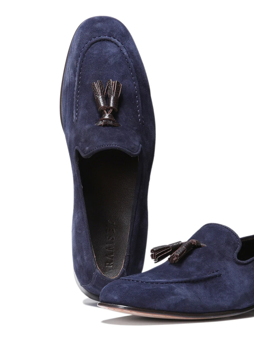 Indigo Suede Classical Loafer - 3