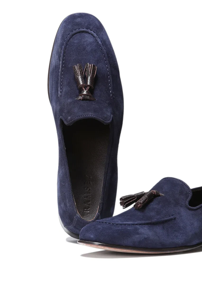 Indigo Suede Classical Loafer - 3