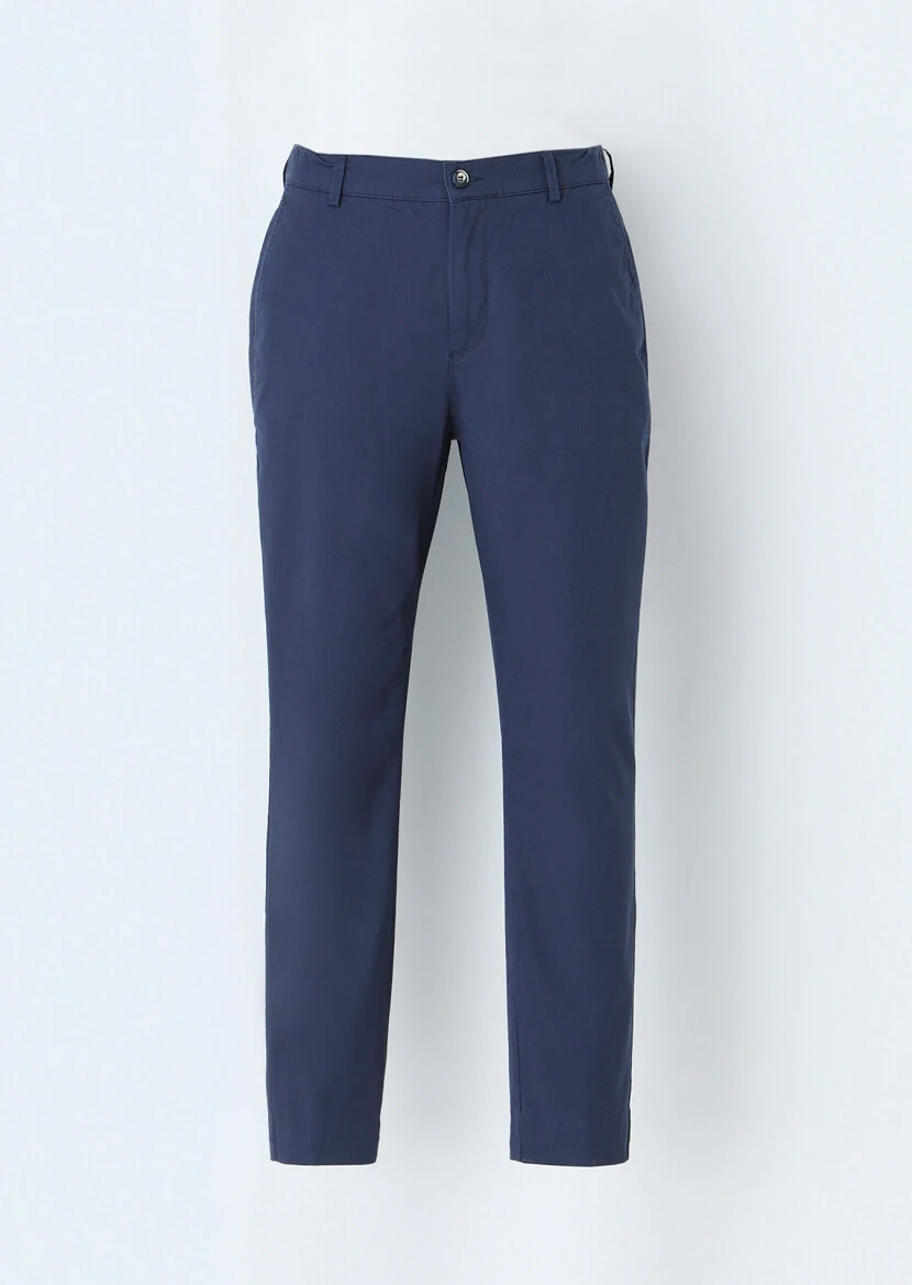 Indigo Weaving Jogging Fit Casual Trousers - 1