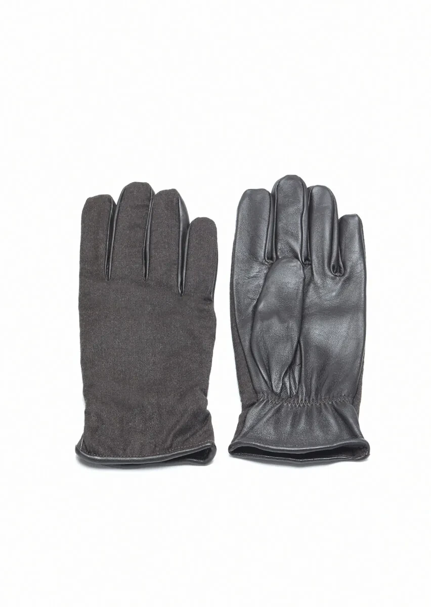 Kahverengi %50 Dana Derisi ,%50 Yün Eldiven - 1