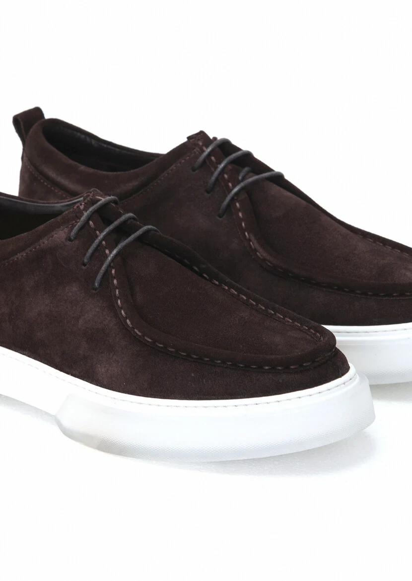 Kahverengi Süet Casual Ayakkabı - 3