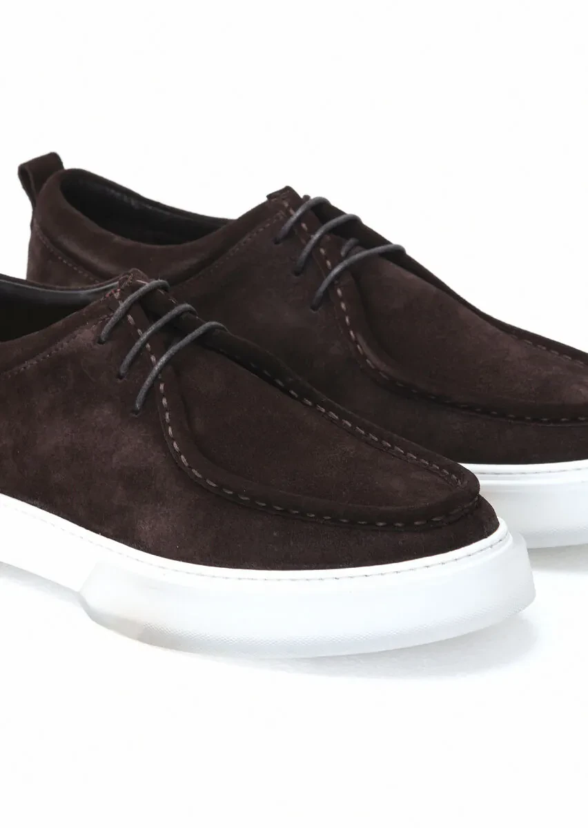 Kahverengi Süet Casual Ayakkabı - 3