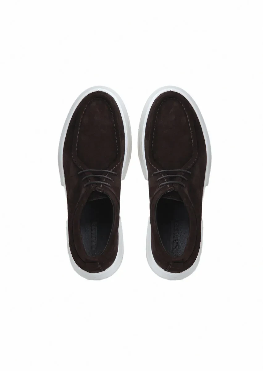 Kahverengi Süet Casual Ayakkabı - 6