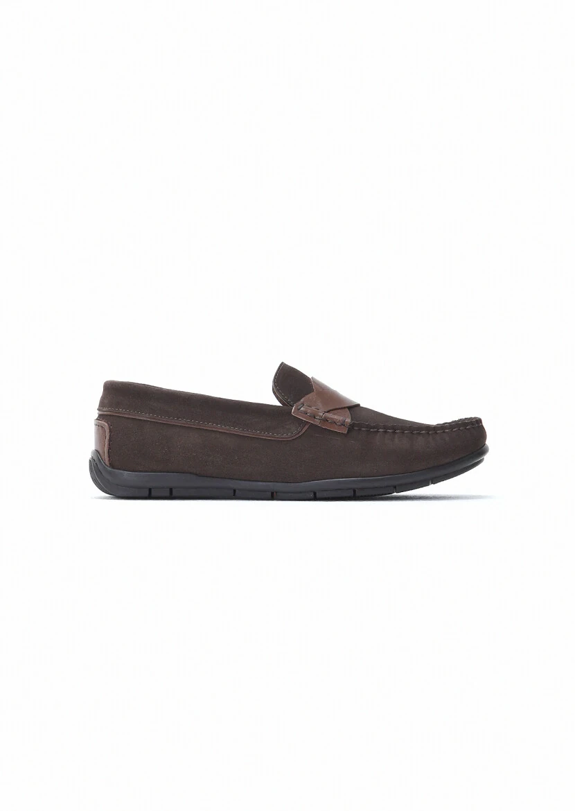 Kahverengi Süet Casual Loafer - RAMSEY