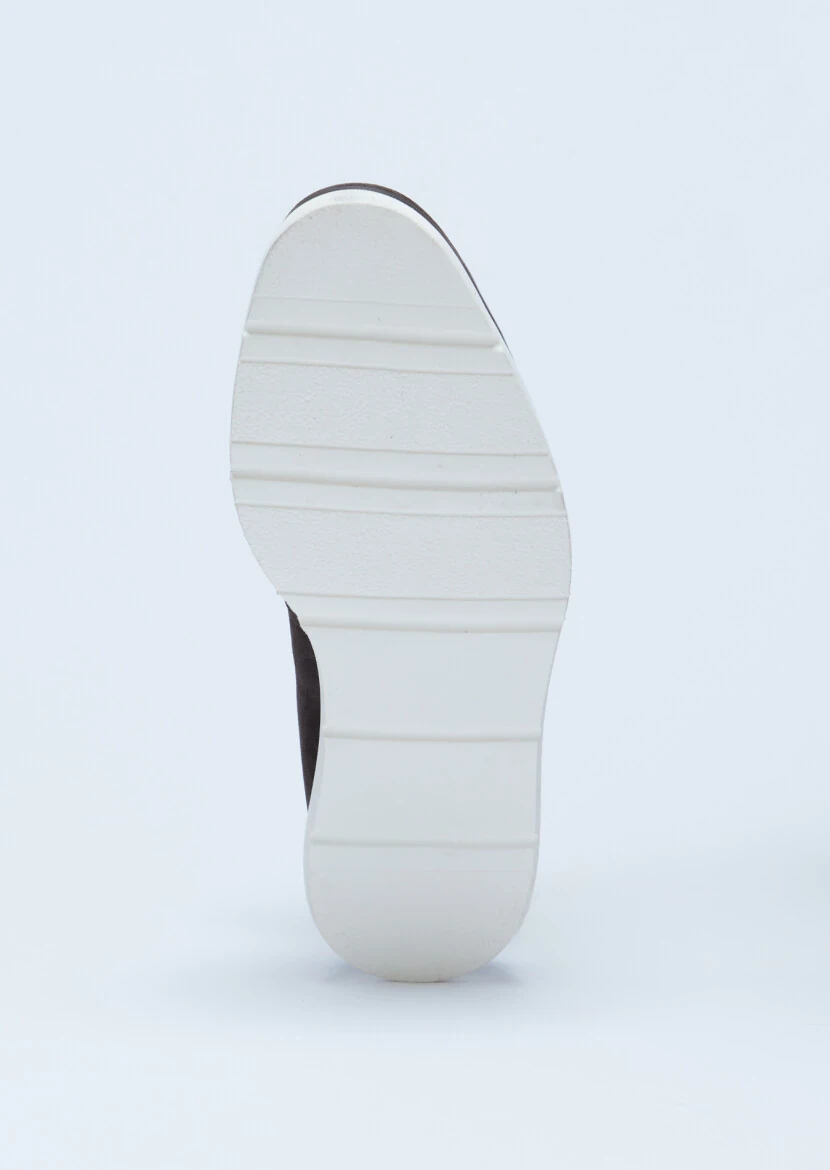 Kahverengi Süet Casual Loafer - 4