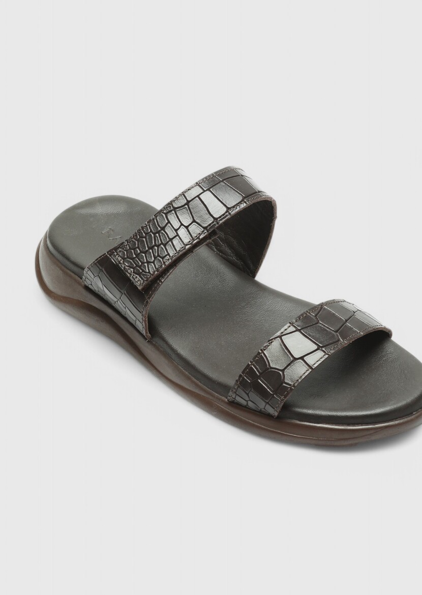 Kahverengi Terlık-sandalet - 2