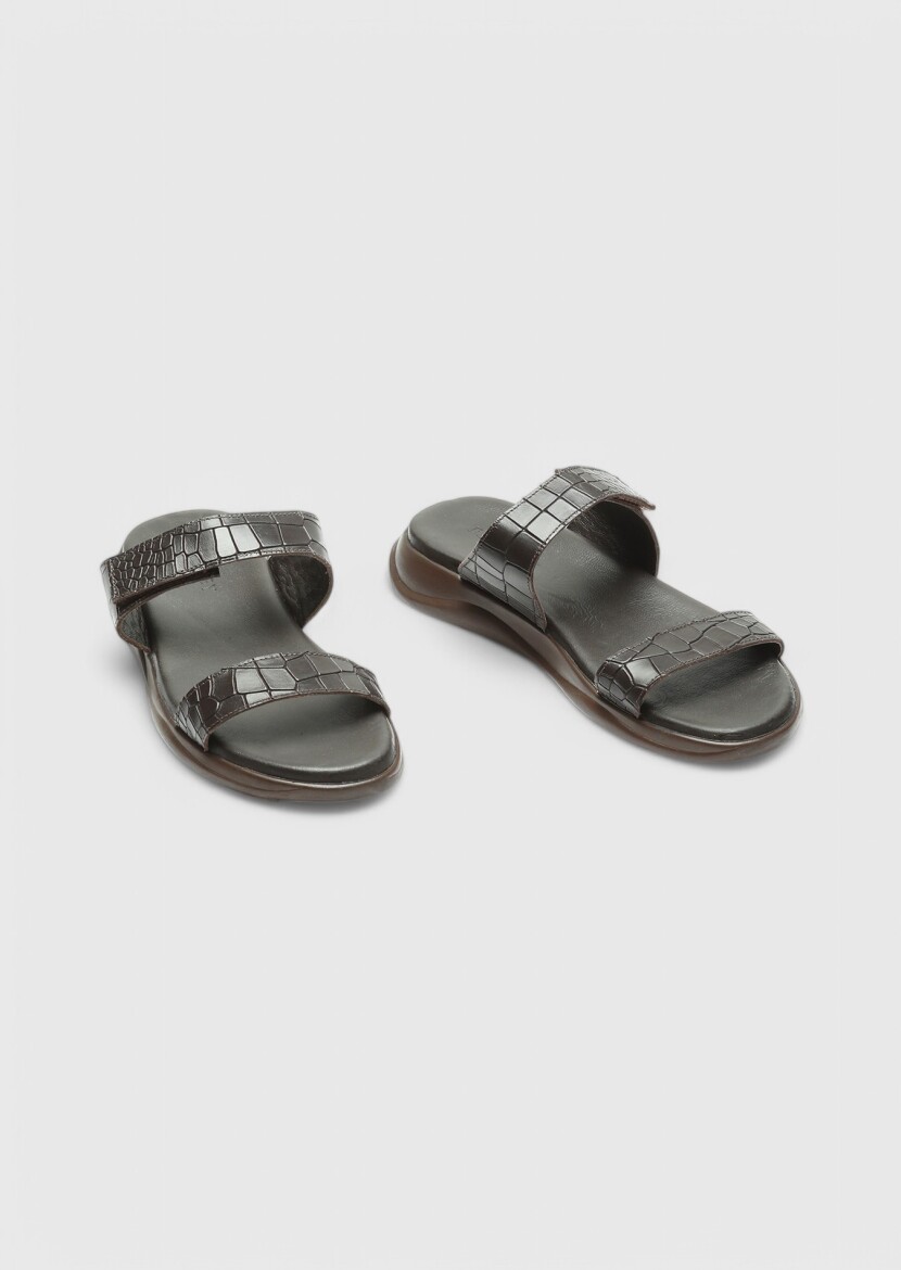 Kahverengi Terlık-sandalet - 3