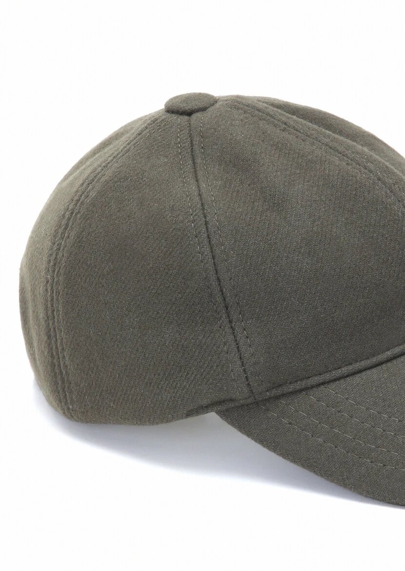 Khaki %75 Yün ,%25 Polyamid Hat - 3