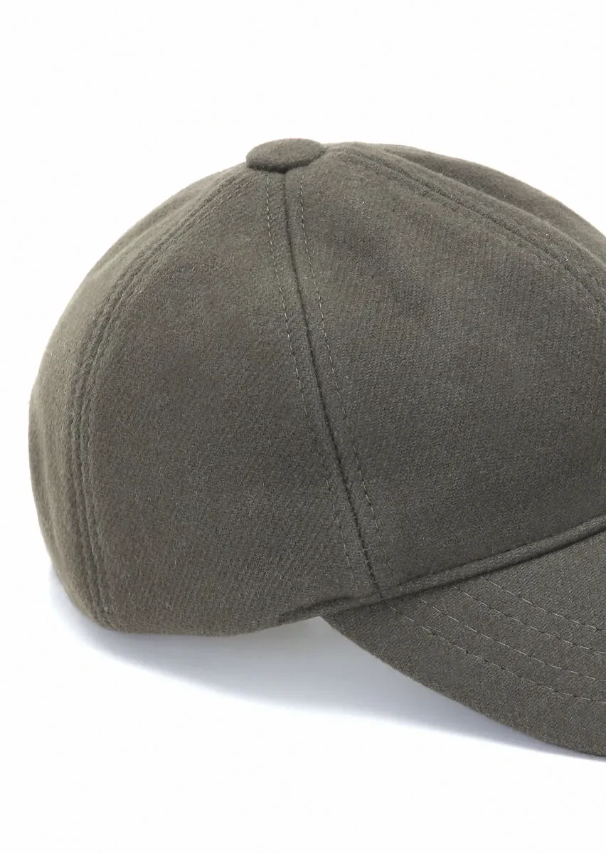 Khaki %75 Yün ,%25 Polyamid Hat - 3