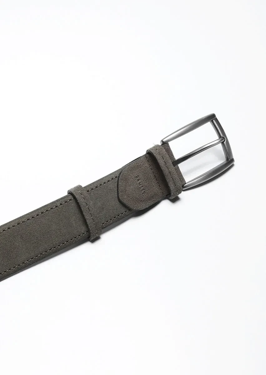 Khaki Cow Leather Belt - 2