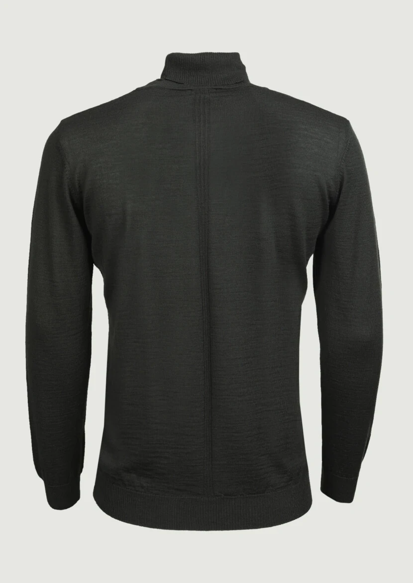 Khaki Knitwear Sweatshirt - 7