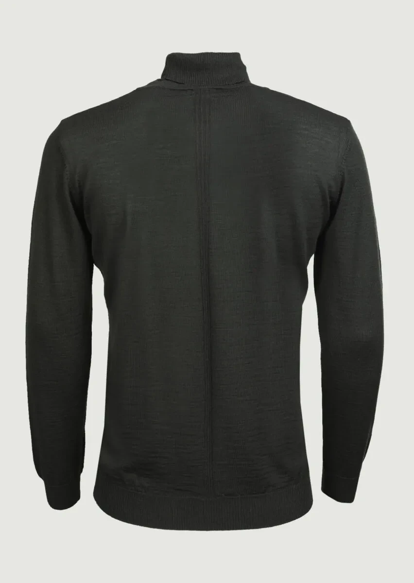 Khaki Knitwear Sweatshirt - 7