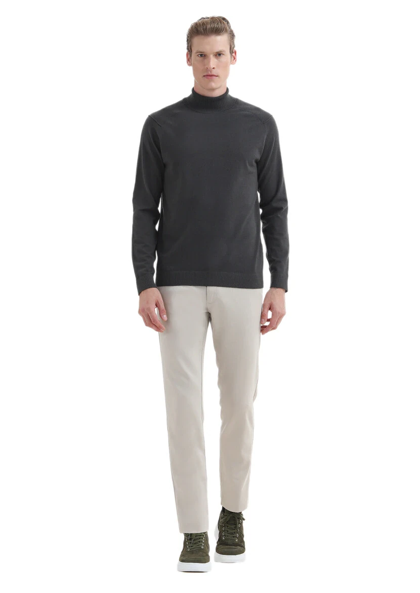 Khaki Knitwear Sweatshirt - RAMSEY