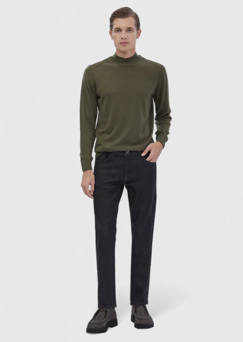 Khaki Knitwear Sweatshirt - RAMSEY