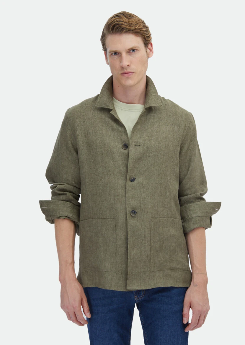Khaki Overshirt - RAMSEY