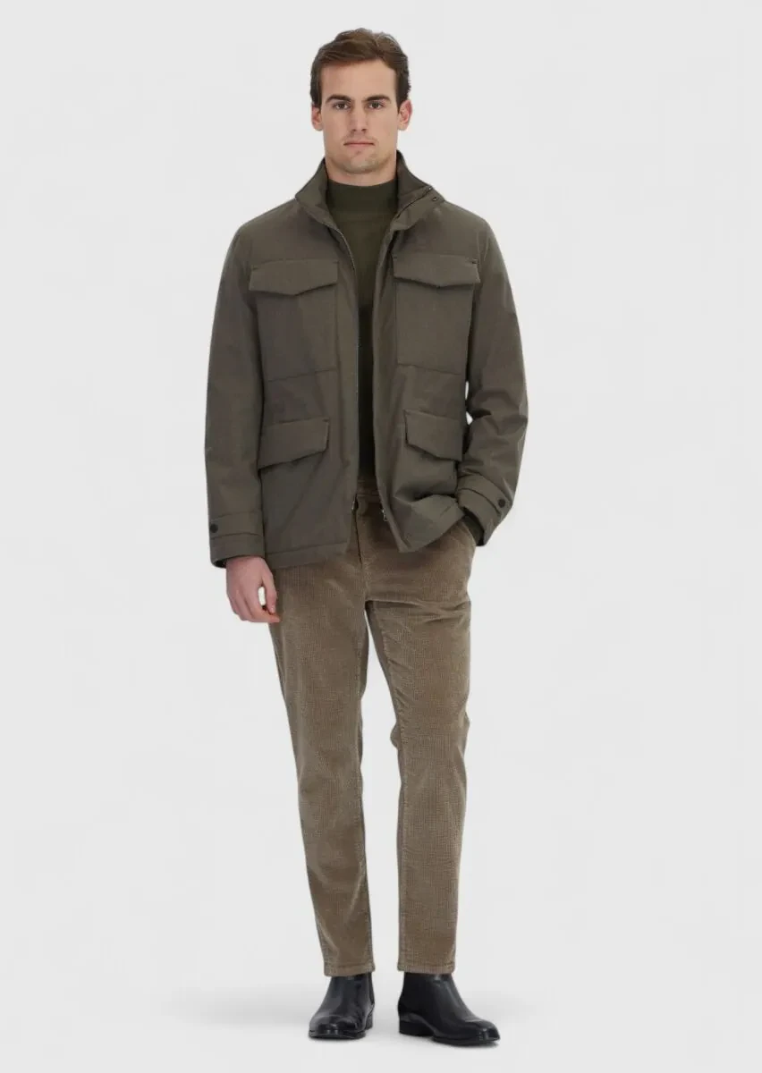 Khaki Regular Fit Blazer - 2