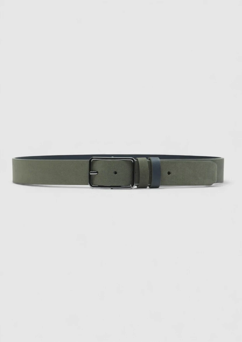 Khaki Suede Belt - RAMSEY