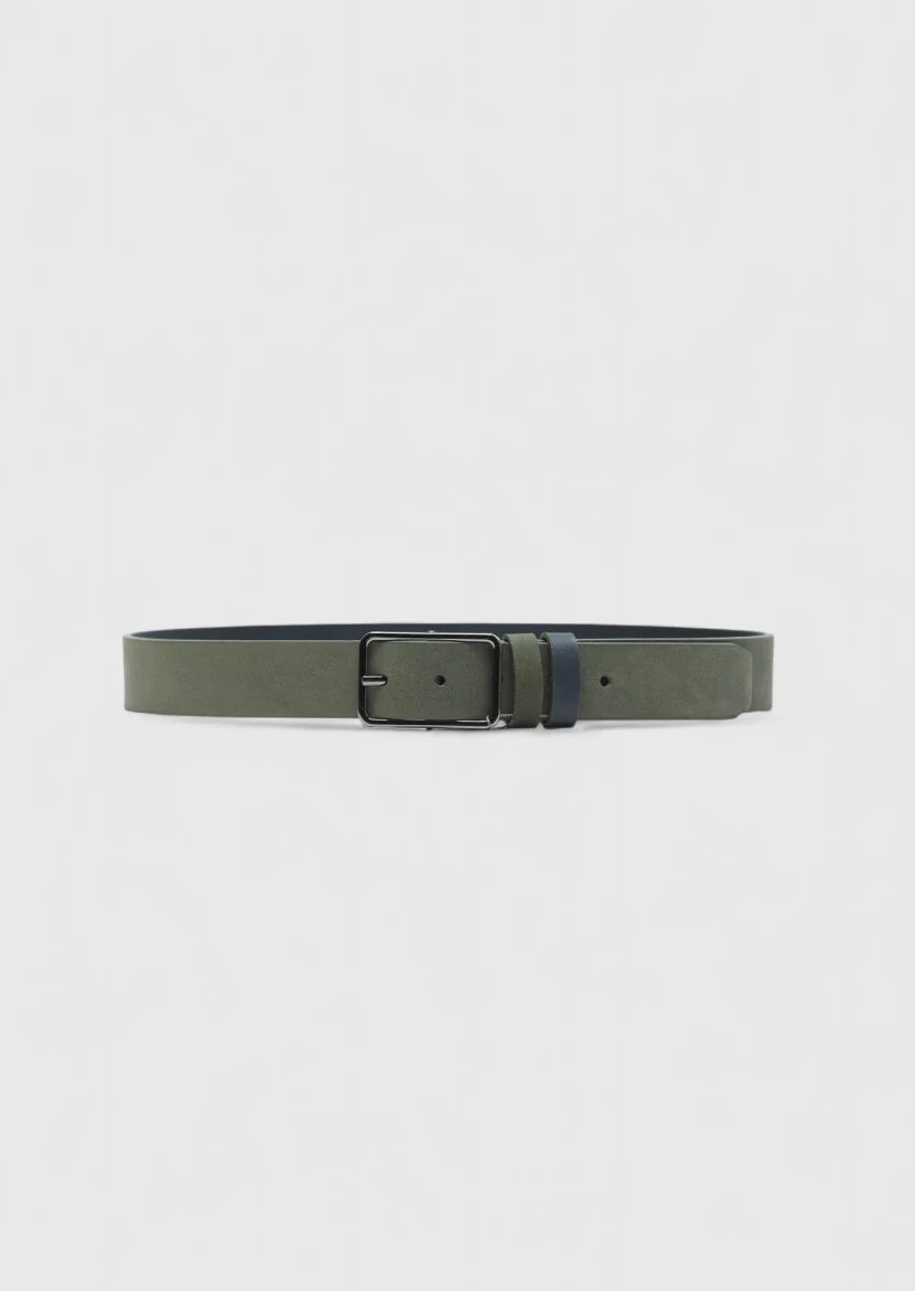 Khaki Suede Belt - RAMSEY