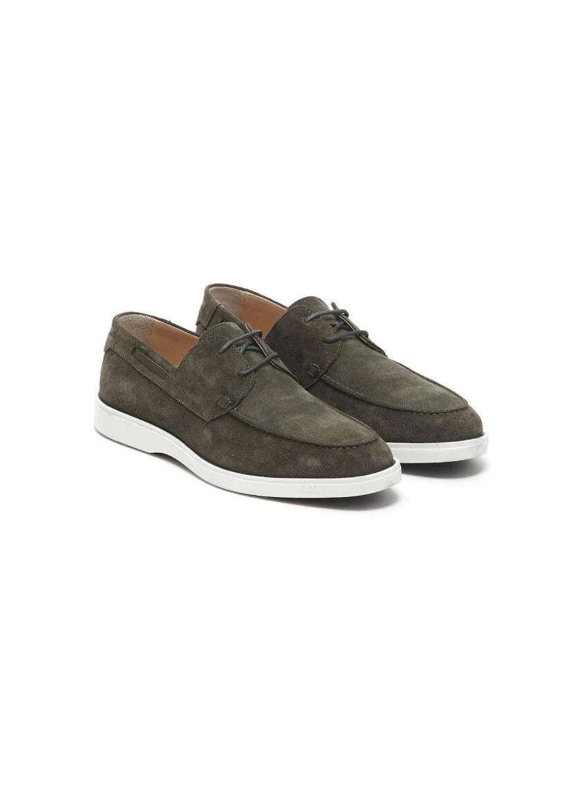 Khaki Suede Casual Shoes - RAMSEY