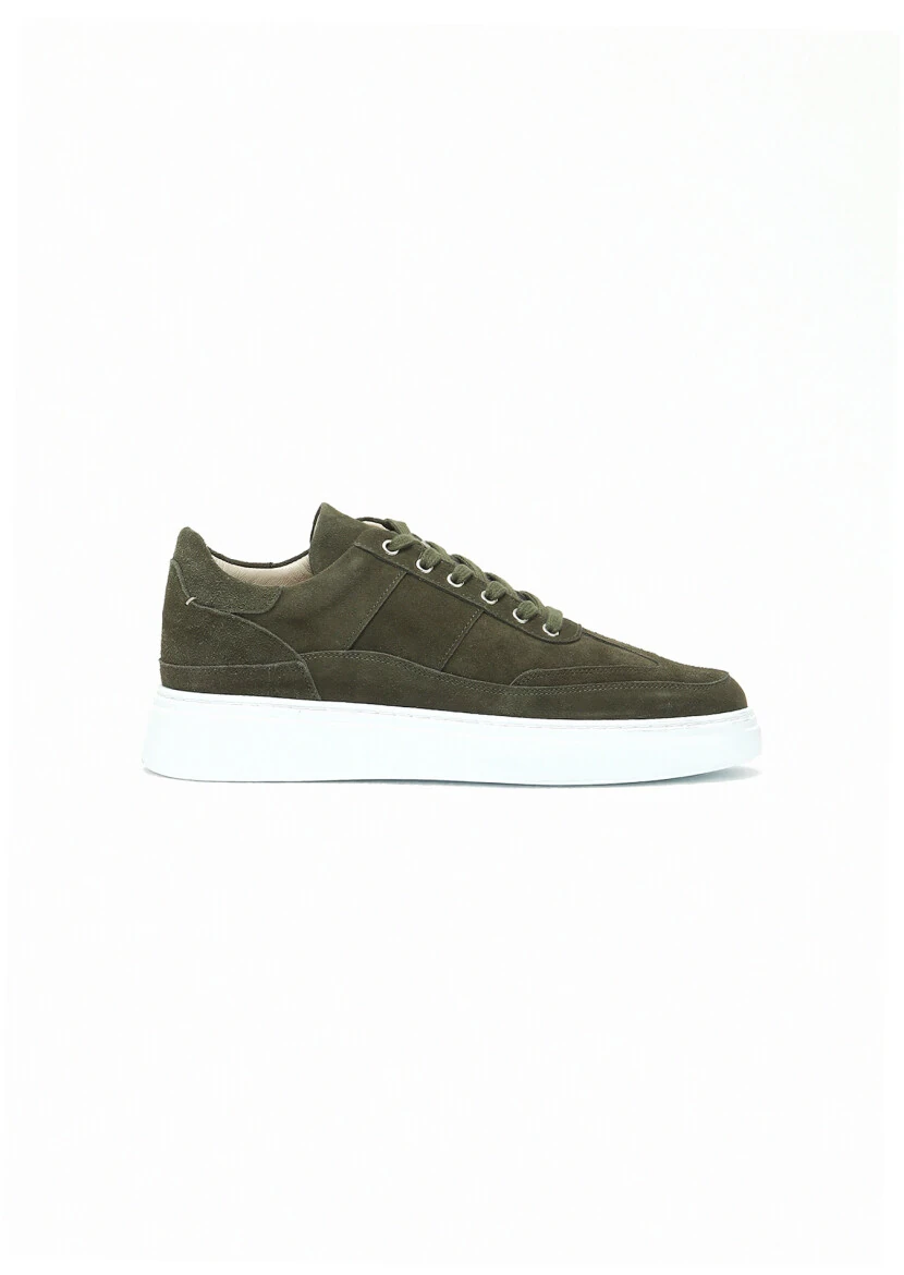 Khaki Suede Sneaker - 1