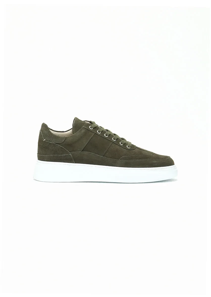 Khaki Suede Sneaker - 1