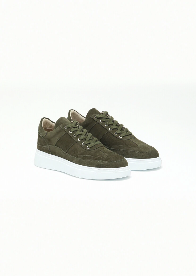 Khaki Suede Sneaker 