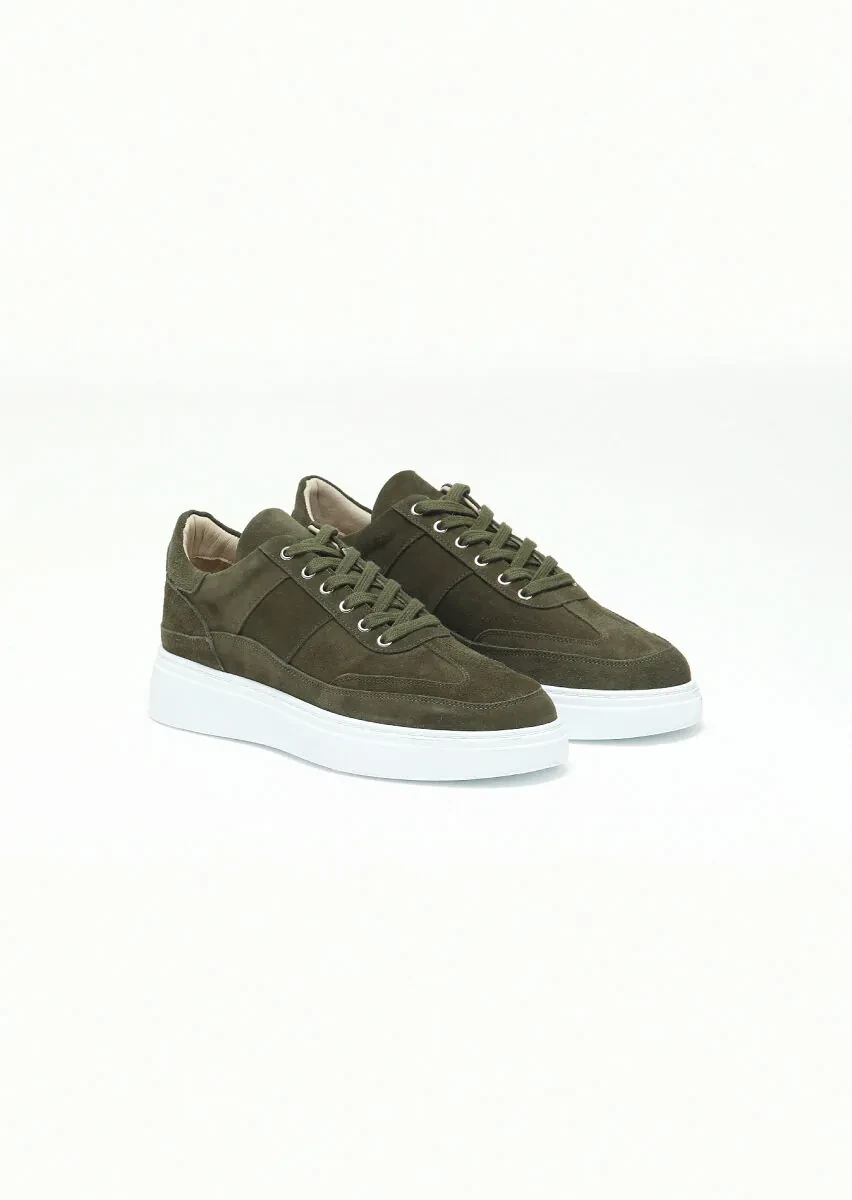 Khaki Suede Sneaker - 2